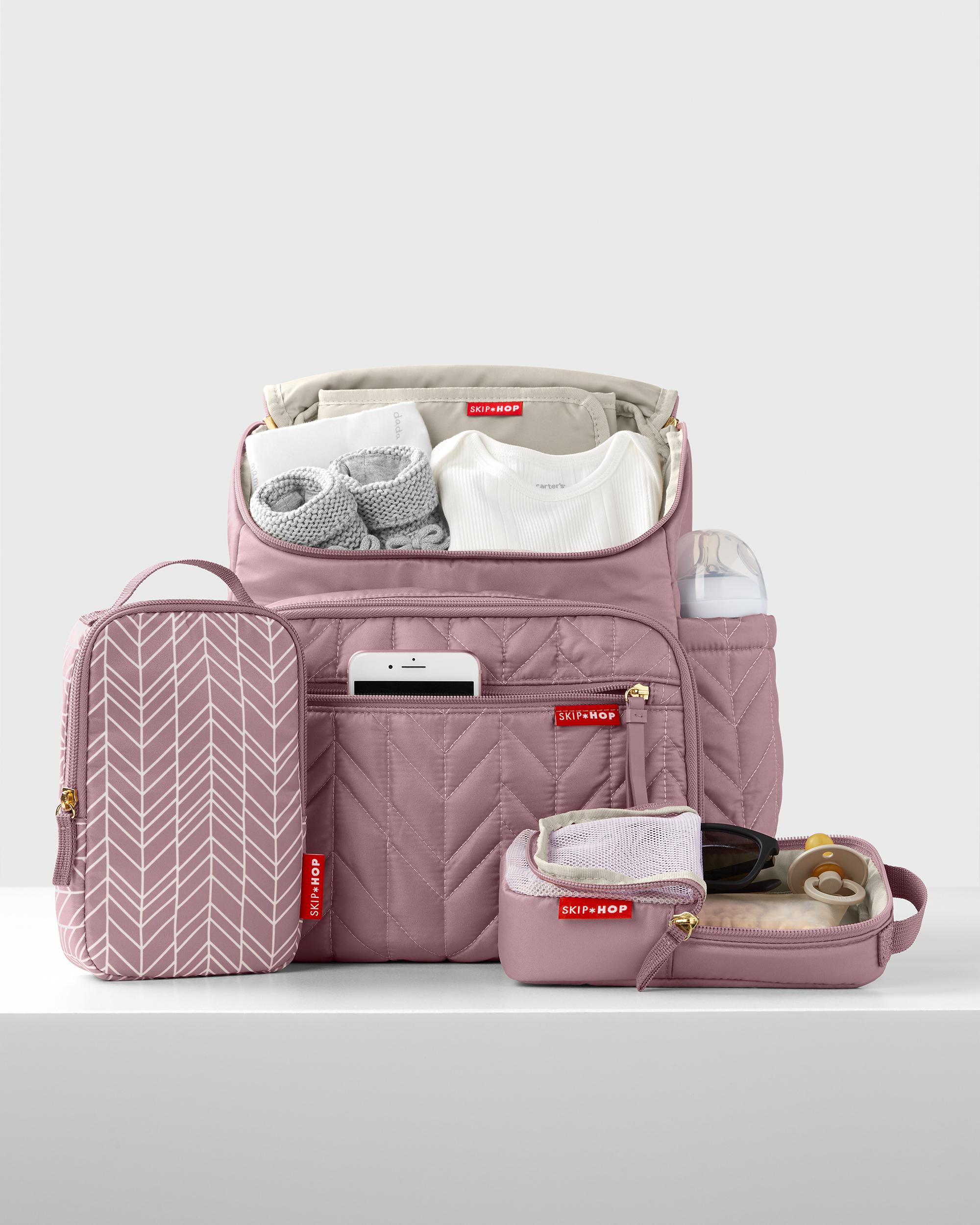 Skip Hop Forma Nappy Backpack -Mauve - Tiny Tots Baby Store 