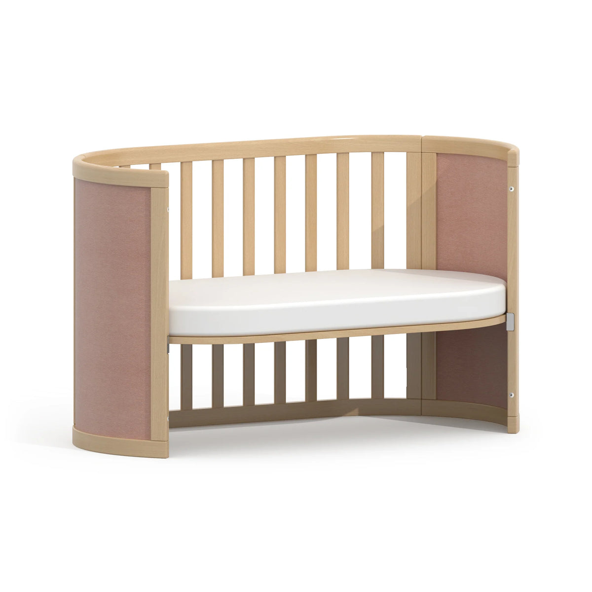 Eden Elite Oval Cot | Cherry & Beech