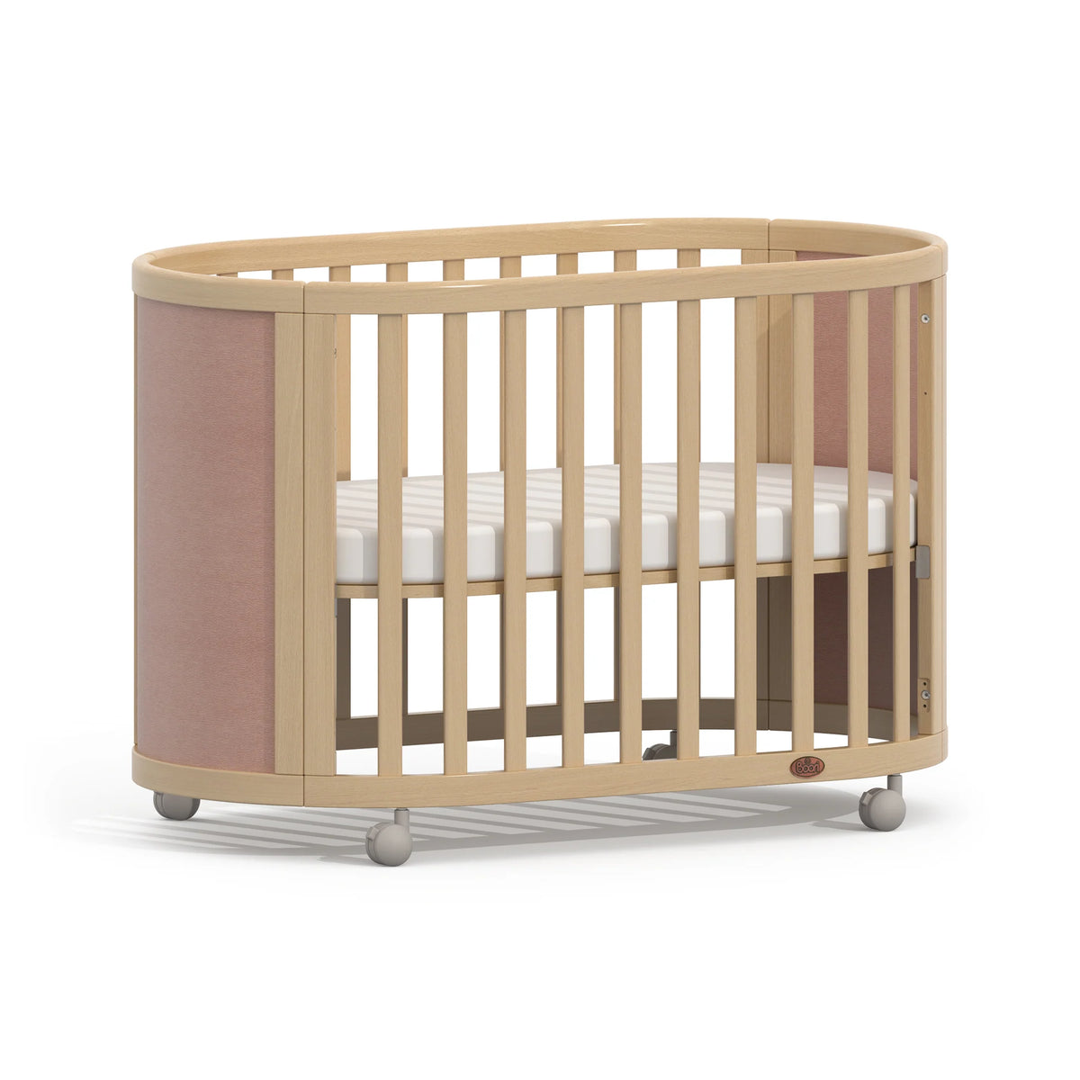 Eden Elite Oval Cot | Cherry & Beech