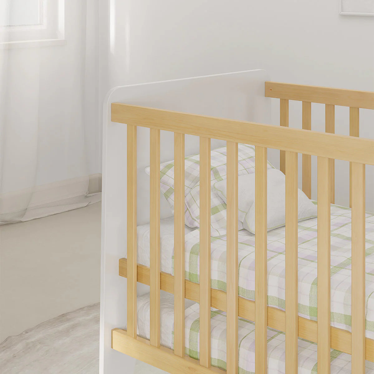 Boori Natty Compact Cot | Barley and Almond