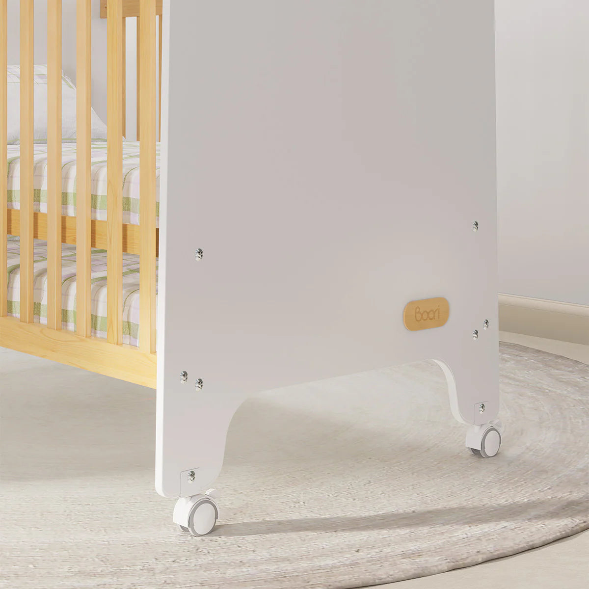 Boori Natty Compact Cot | Barley and Almond