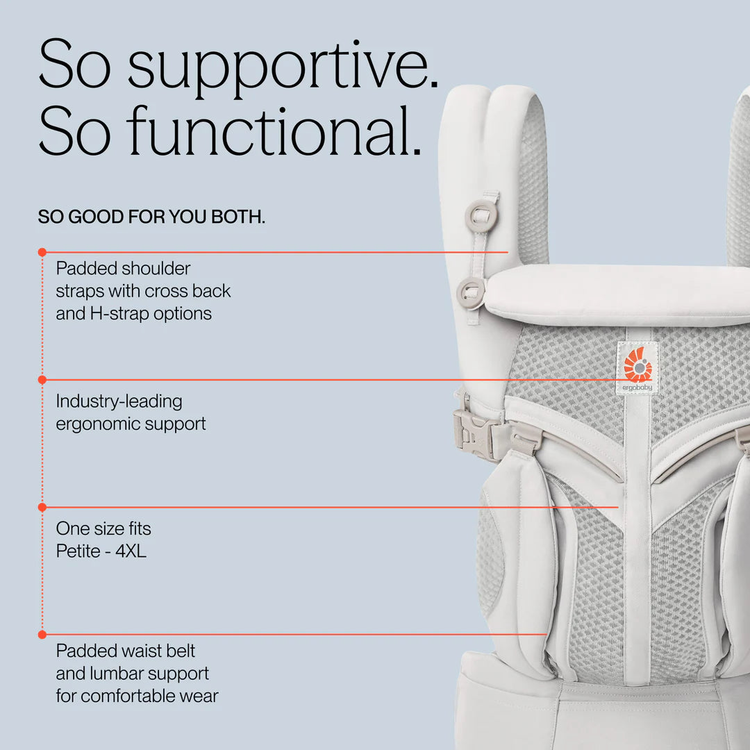 Ergobaby Omni 'Classic' Mesh Baby Carrier - PEARL GREY | ETA 01 Aug