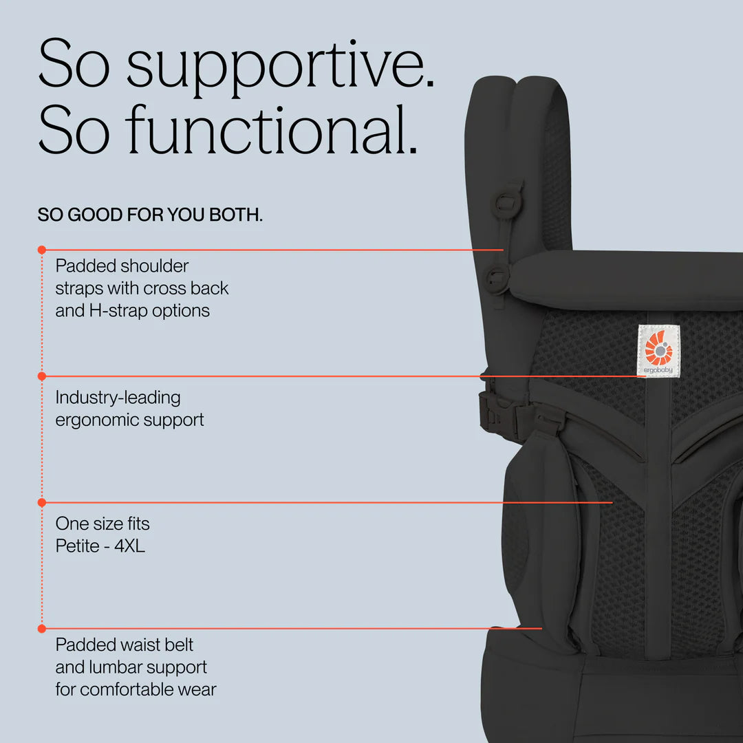 Ergobaby Omni 'Classic' Mesh Baby Carrier - ONYX BLACK