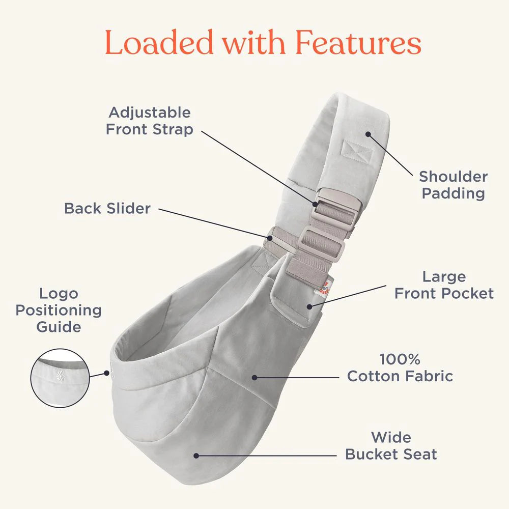 Ergobaby Ergobaby Upsie Sling Carrier - Pearl Grey