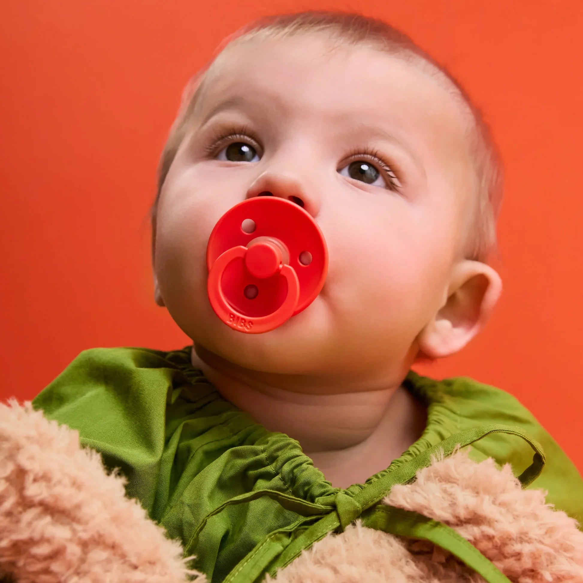 BIBS Colour Pacifiers 2 Pack - Baby Pink/Tango
