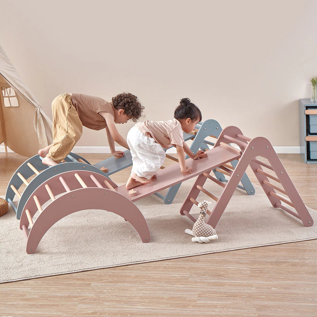 Boori Tidy Pikler Climbing Triangle & Ramp 2 Piece Set
