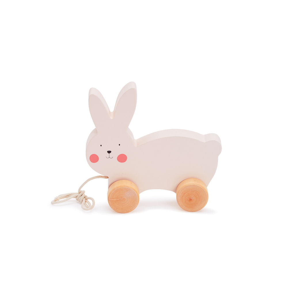 Bubble Wooden Rabbit Pull Along - Tiny Tots Baby Store 