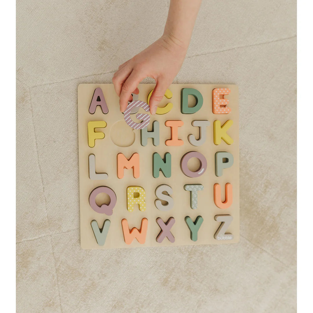 Bubble Wooden Alphabet Puzzle