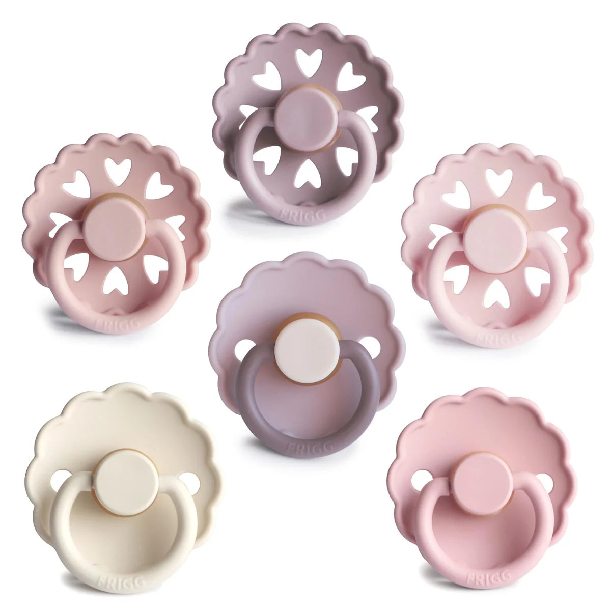FRIGG Multi Pacifier 6 Pack Latex Blooming Love