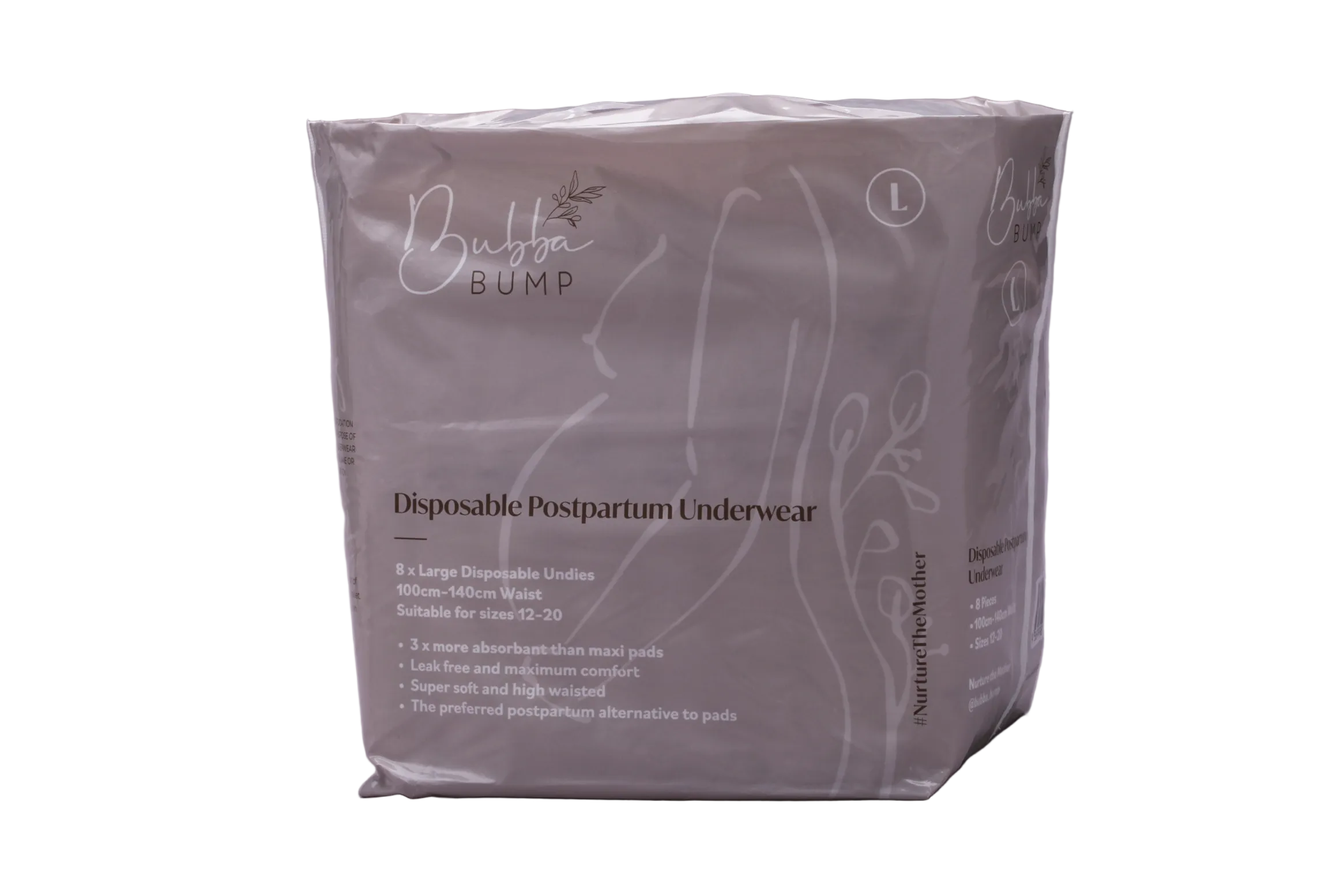 Bubba Bump - Disposable Postpartum Underwear - One Pack (8 Pairs) / Medium (6-12)