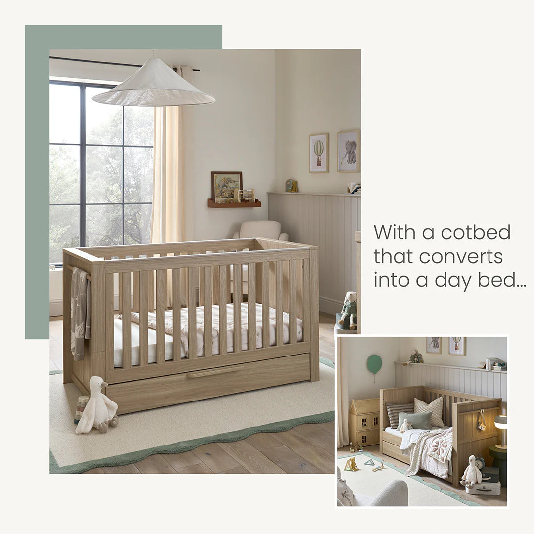 Mamas & Papas Franklin Light Oak 7 Piece Complete Nursery Package