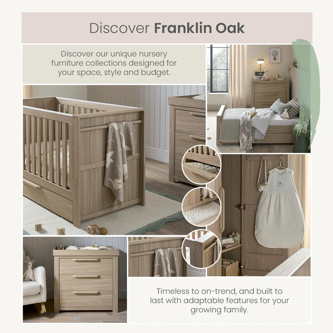 Mamas & Papas Franklin Light Oak 4 Piece Set | ETA Early Dec