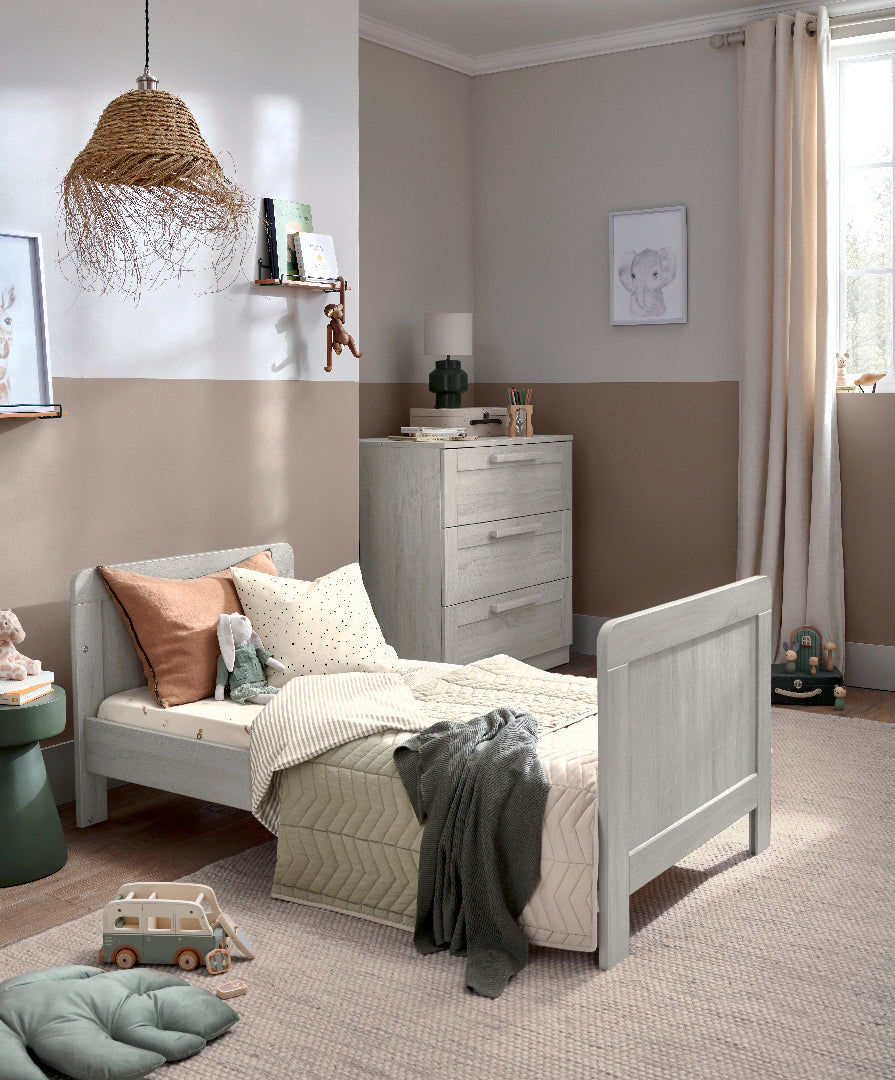 Mamas & Papas Atlas Cotbed - White Wash - Tiny Tots Baby Store