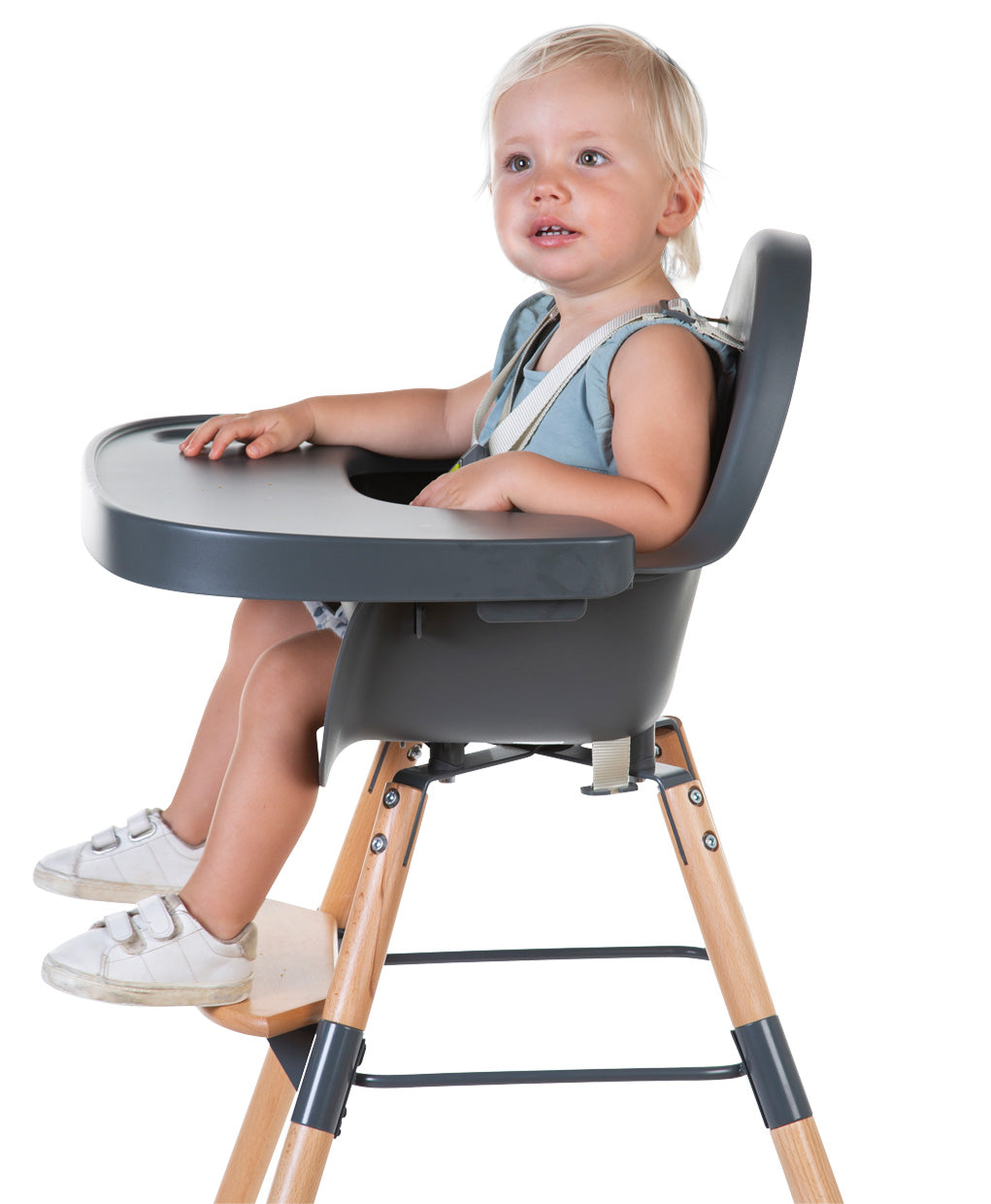 Childhome Evolu 2 Highchair Anthracite - Tiny Tots Baby Store
