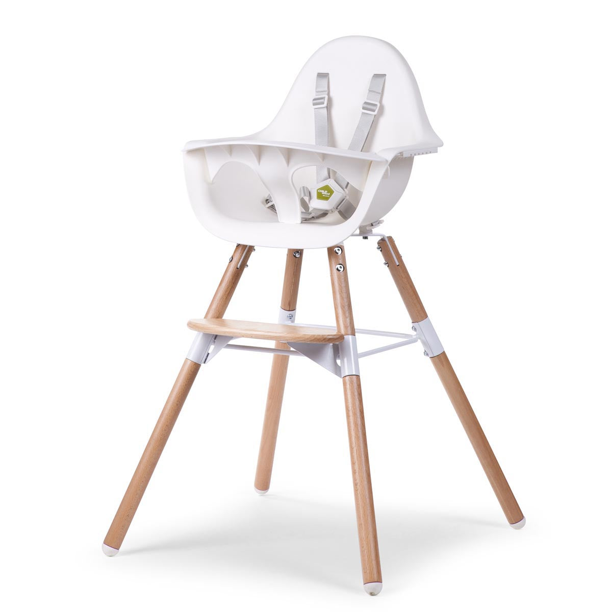 Childhome Evolu 2 High Chair - White - Tiny Tots Baby Store