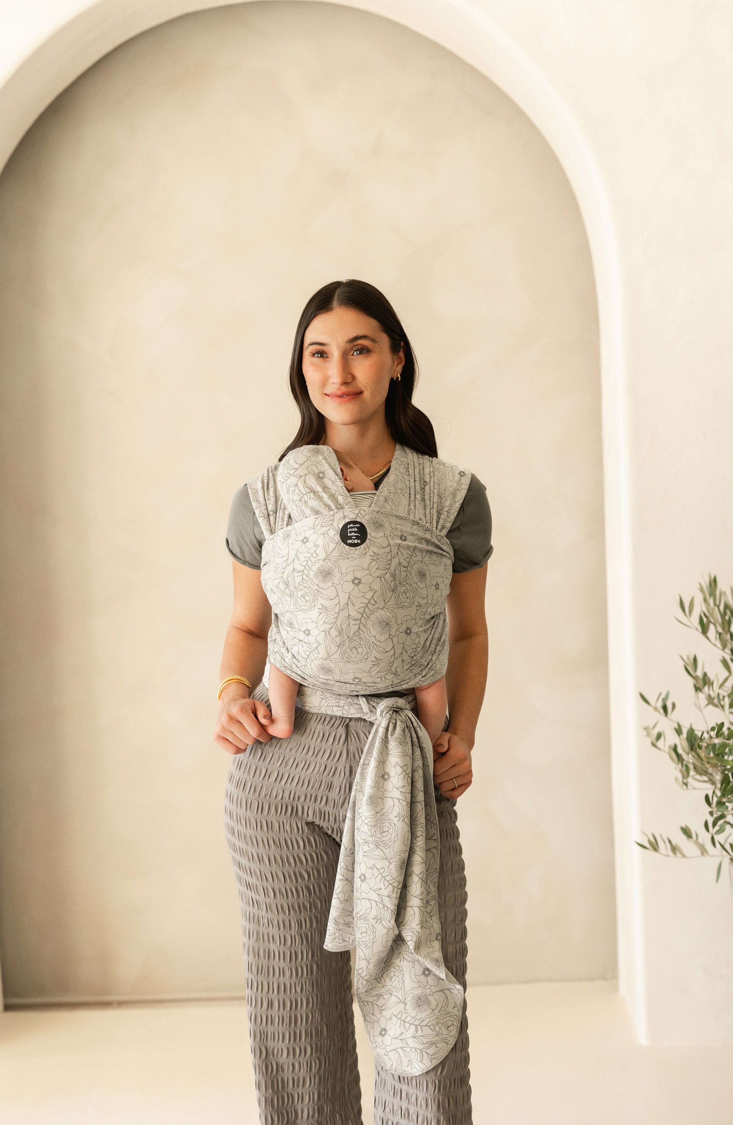 MOBY Classic Wrap Baby Carrier by Petunia Pickle Bottom - Seaside Poppies