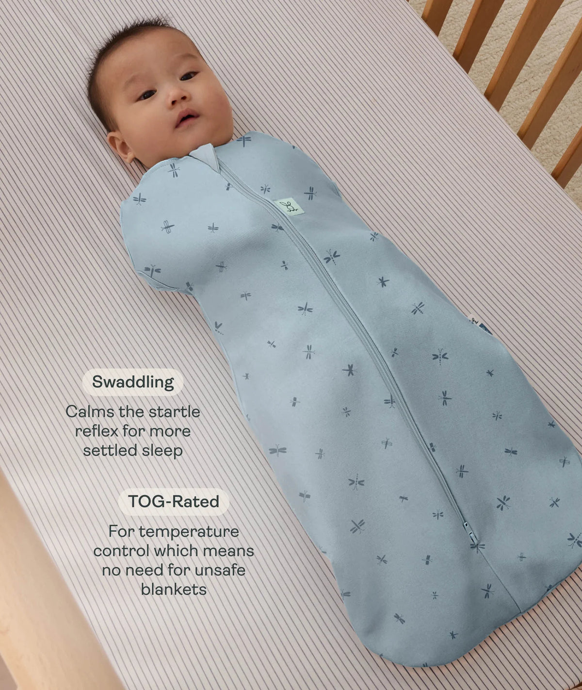 Ergopouch Cocoon Swaddle Bag 1.0 TOG | Dragonflies