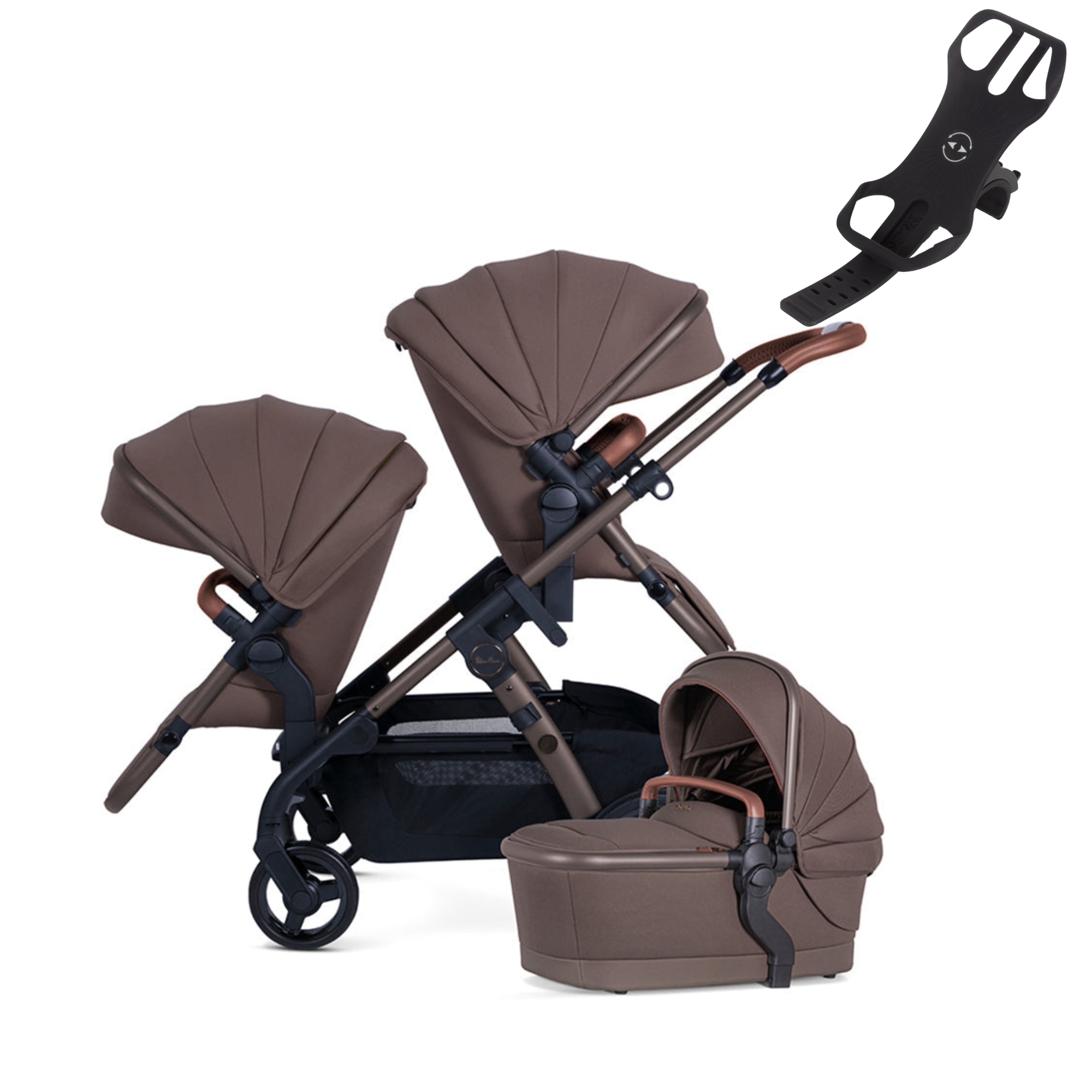 Silver Cross Wave 3 Caramel (incl tandem seat) | FREE Phone Holder worth $69.95 | ETA End April