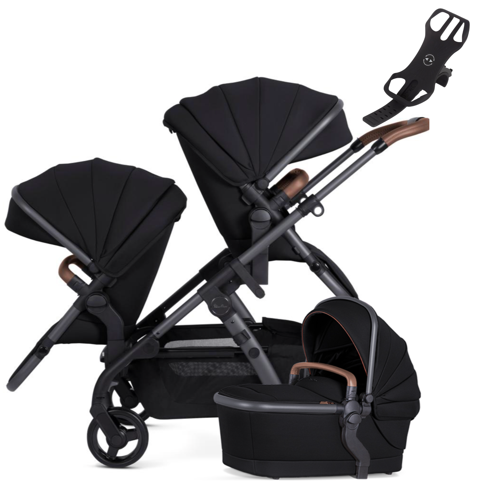 Silver Cross Wave 3 Liquorice(incl tandem seat)|FREE Phone Holder worth $69.95| ETA End April