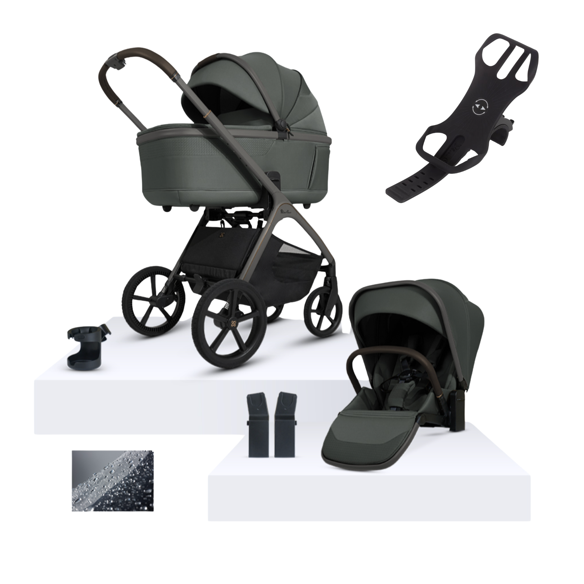 Silvercross Cove Pewter with Carrycot (6 Piece) FREE Phone Holder | ETA June
