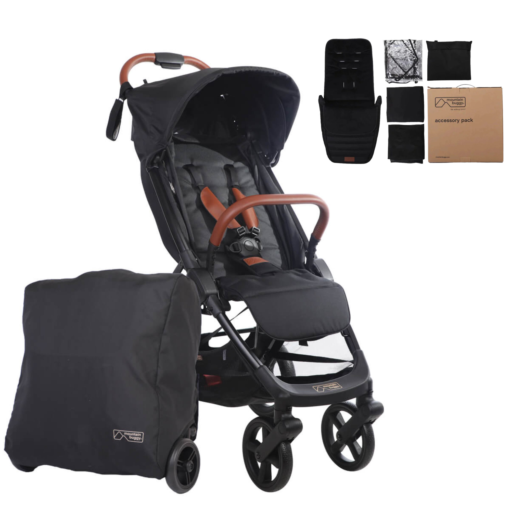 Mountain Buggy nano urban stroller Black