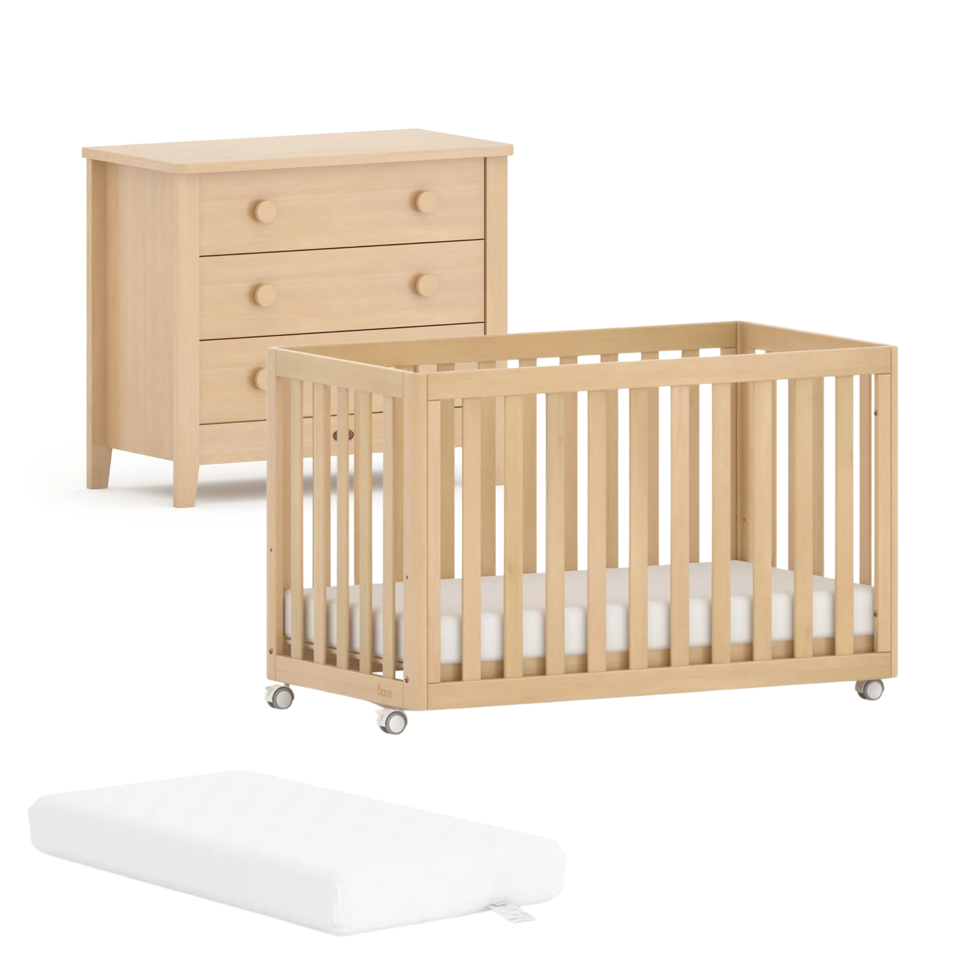 Boori Turin Compact Cot 3 PC Complete Package
