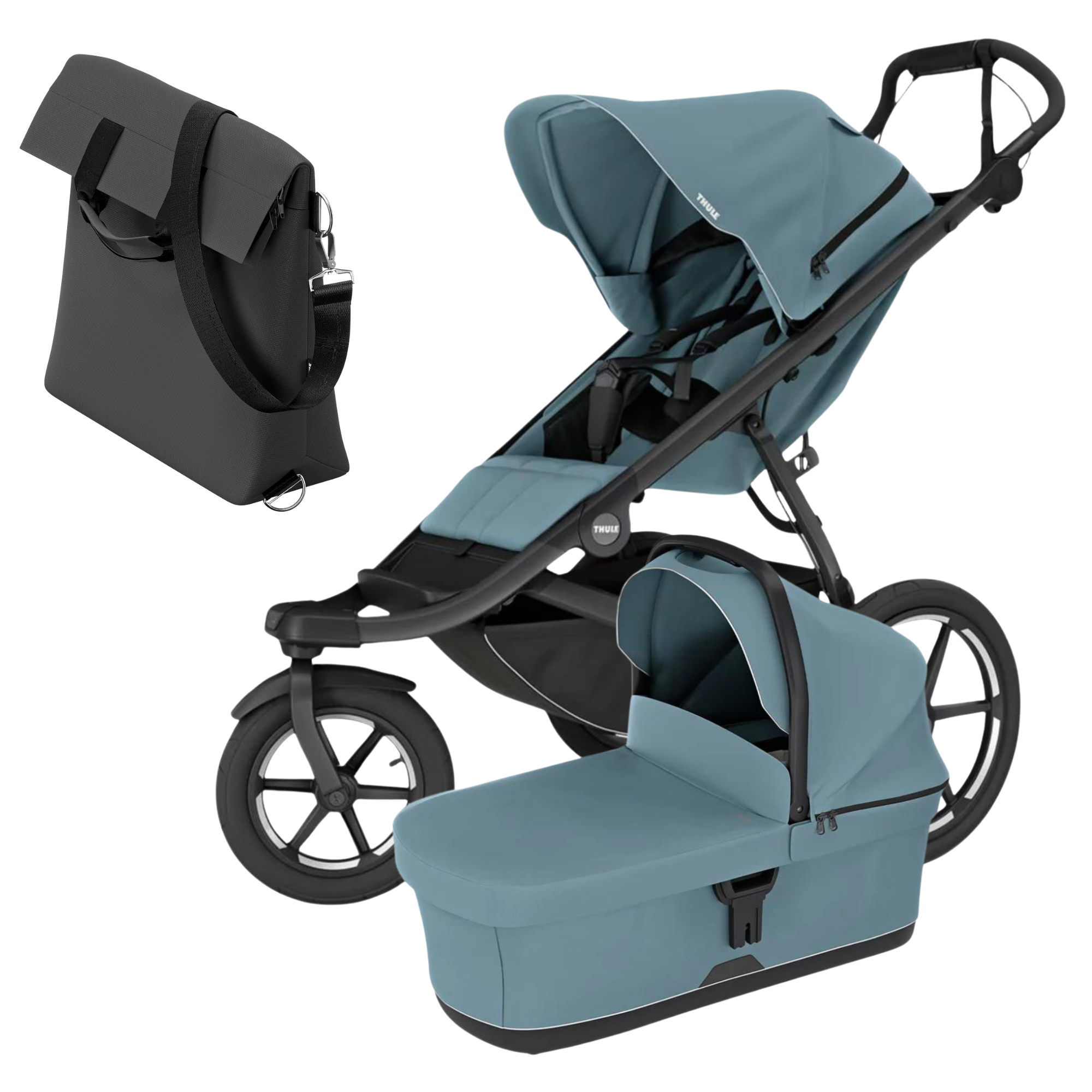 Thule Urban Glide 3 Stroller + Bassinet Mid-Blue | Bonus Gift