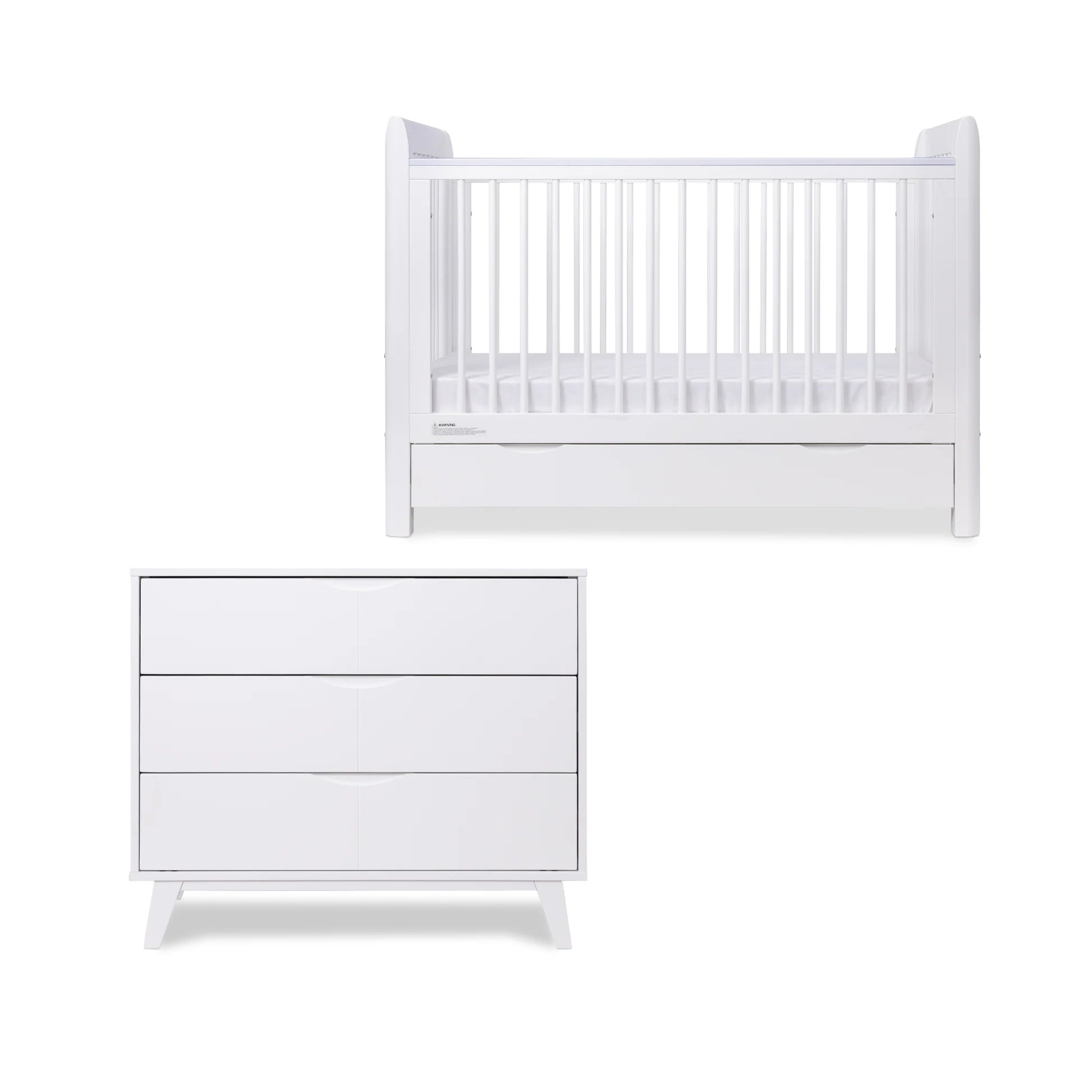 Grotime Corby Nursery Bundle White