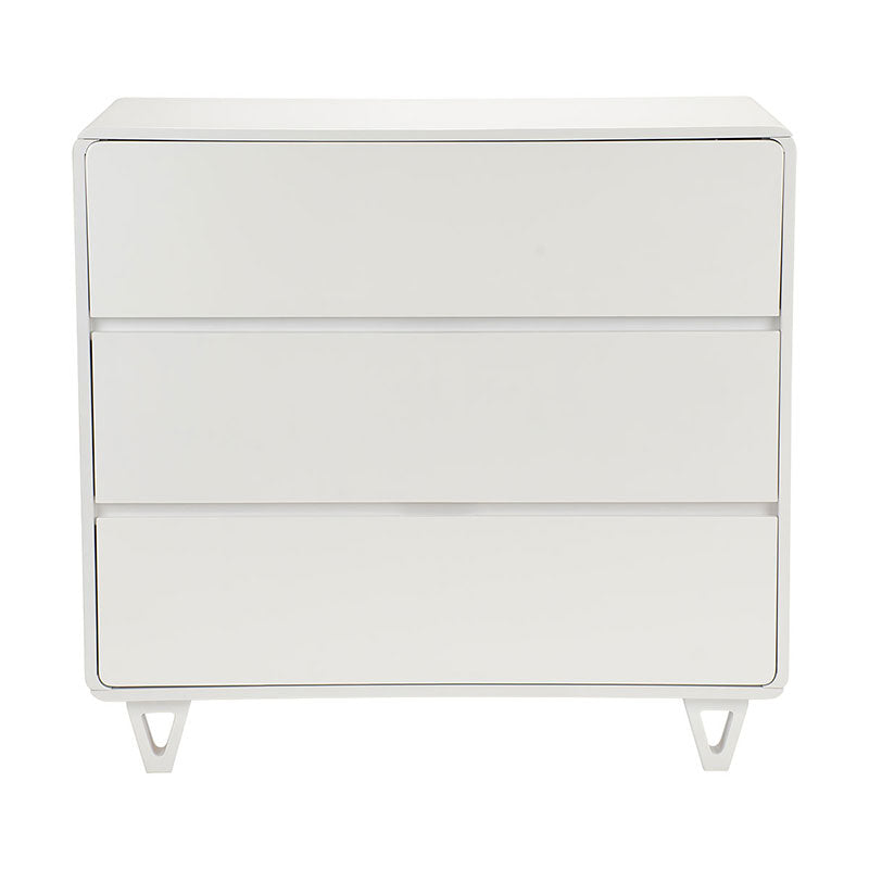 Cocoon Vibe 3 Draw Dresser White - Tiny Tots Baby Store