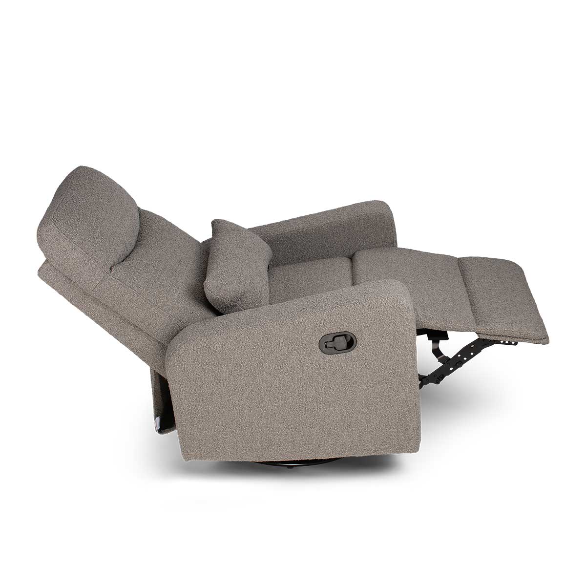 COCOON PLUSH Recliner Glider Chair - Dove Grey