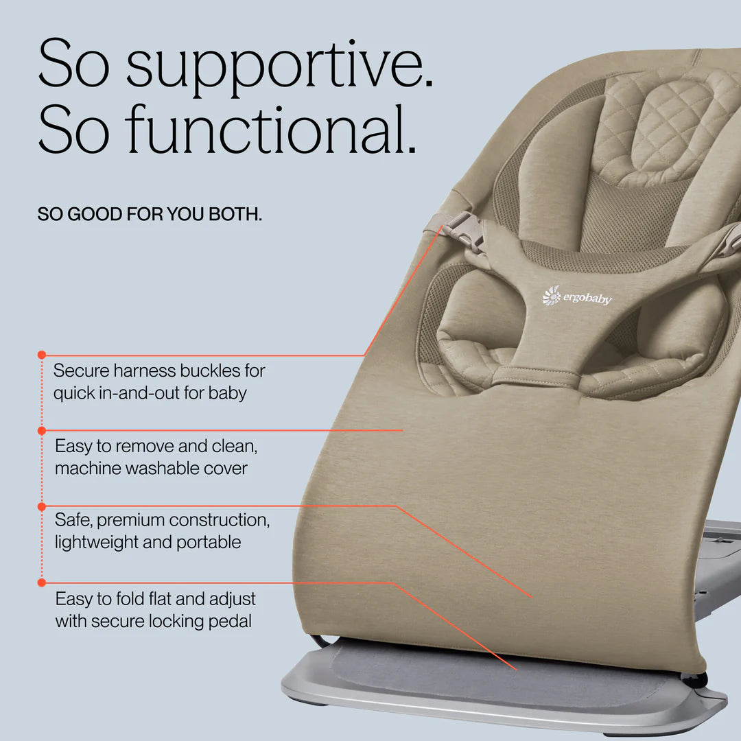 Ergobaby Evolve 3 In 1 Bouncer - SOFT OLIVE