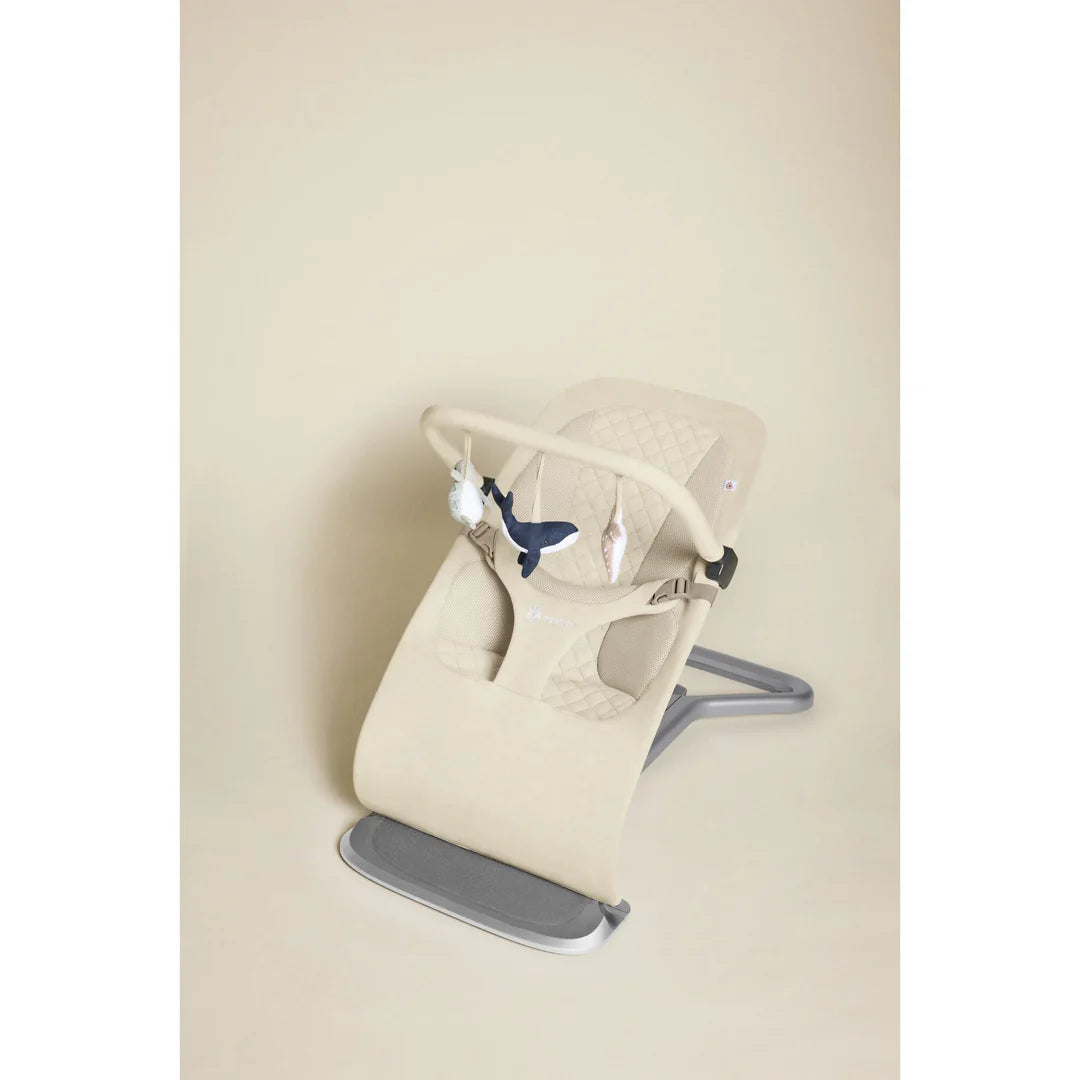 Ergobaby Evolve 3 In 1 Bouncer Ocean Wonders Toy Bar - CREAM