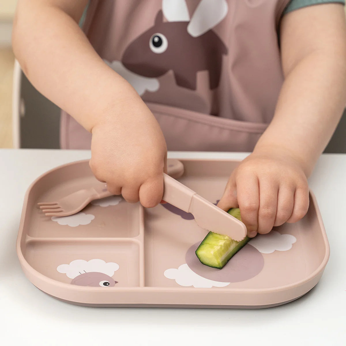 Done By Deer Foodie Cutlery Set- Happy Dots Powder