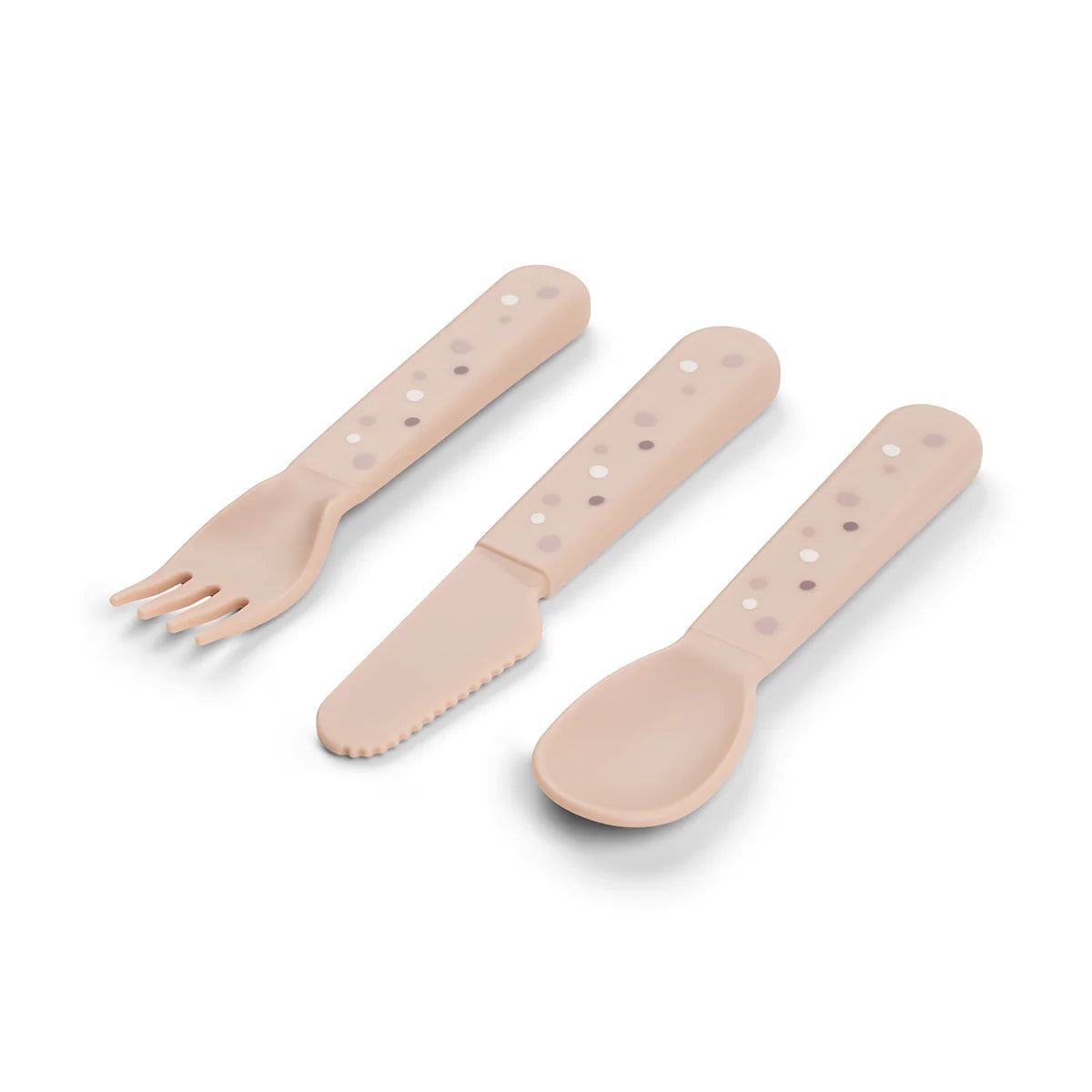 Done By Deer Foodie Cutlery Set- Happy Dots Powder