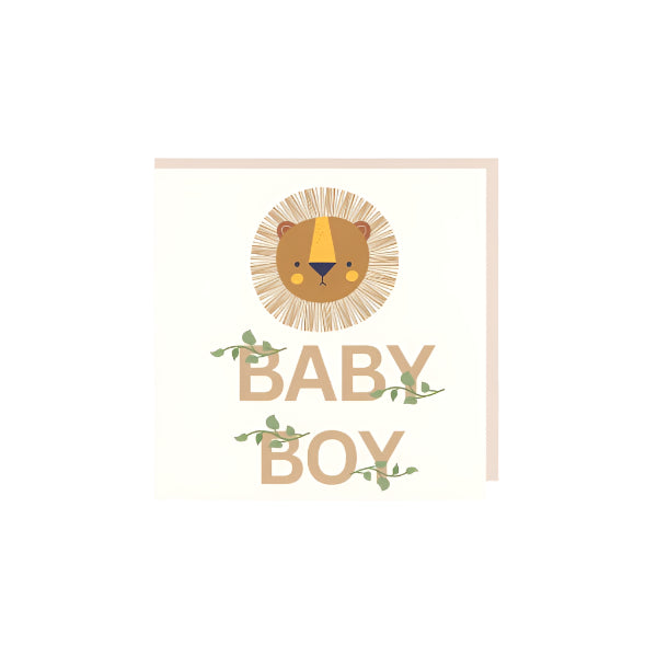 Petite Vous Greeting Card - Baby Boy (Lion) - Tiny Tots Baby Store