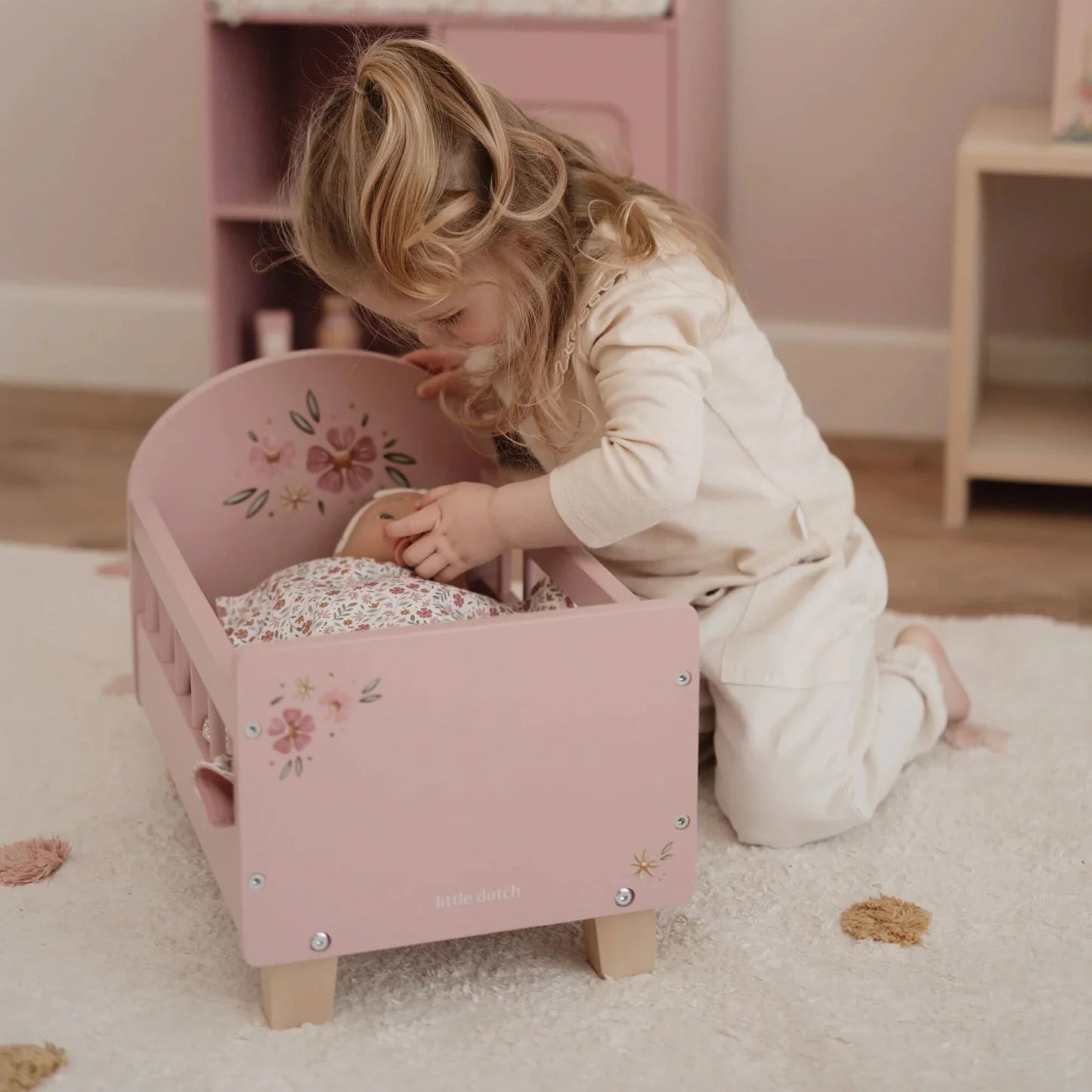 Little Dutch Wooden Doll Bed
