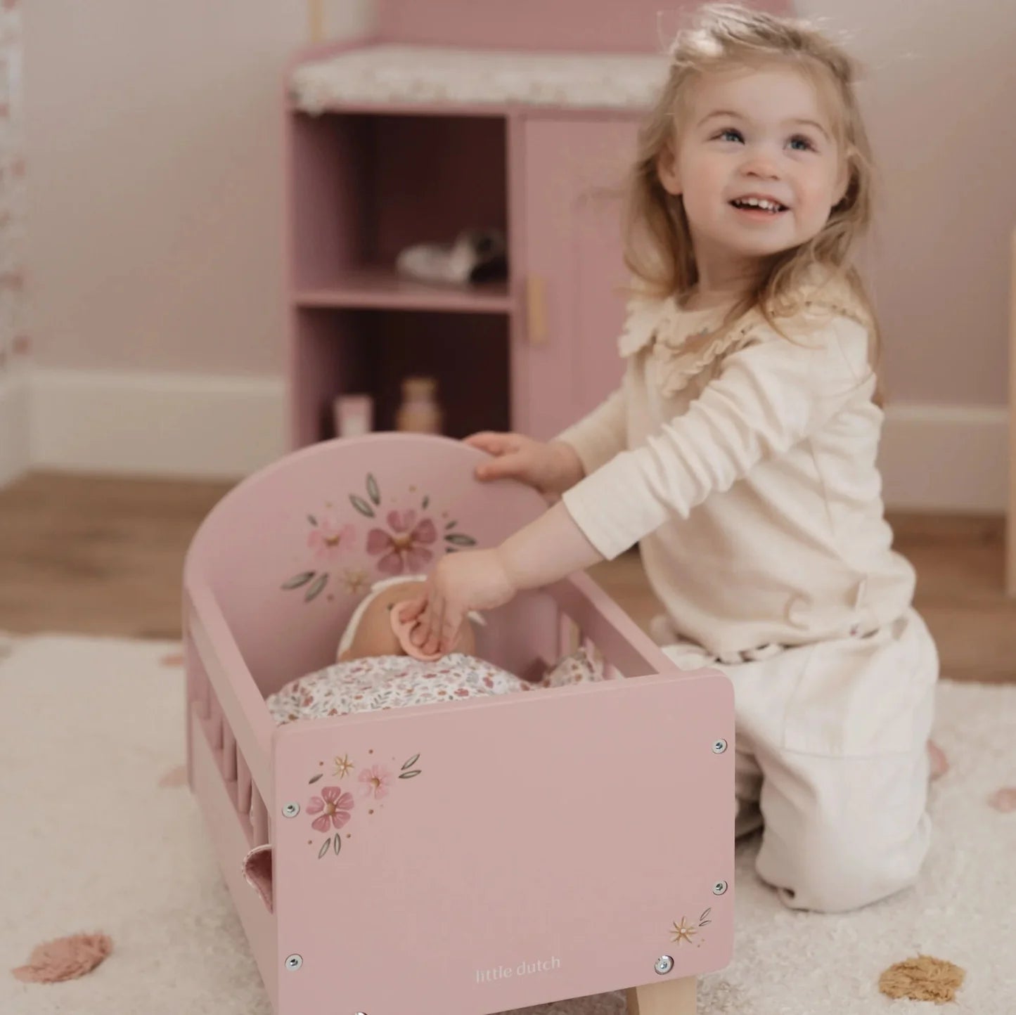 Little Dutch Wooden Doll Bed