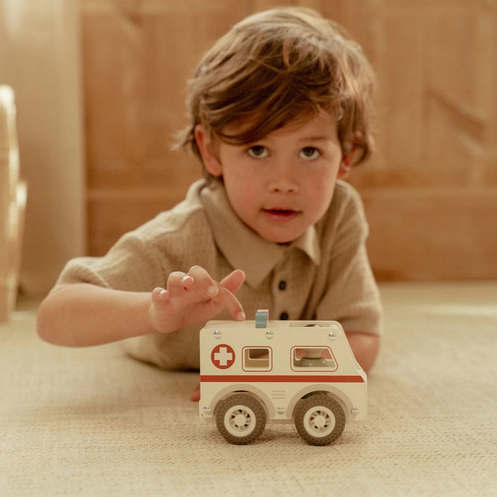Little Dutch Wooden Ambulance