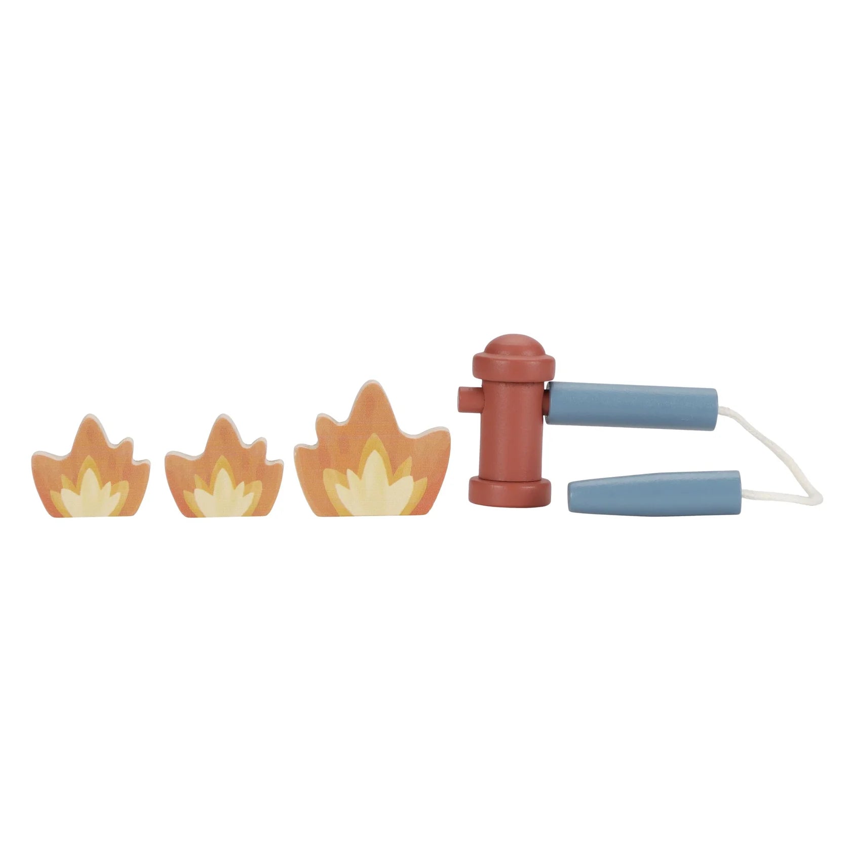 Little Dutch Wooden Fire Truck Set