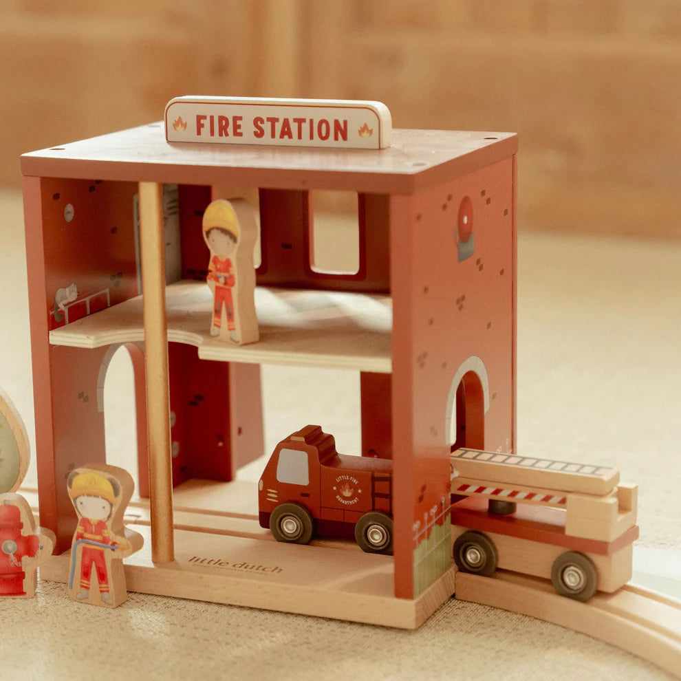 Little Dutch Wooden Fire Station