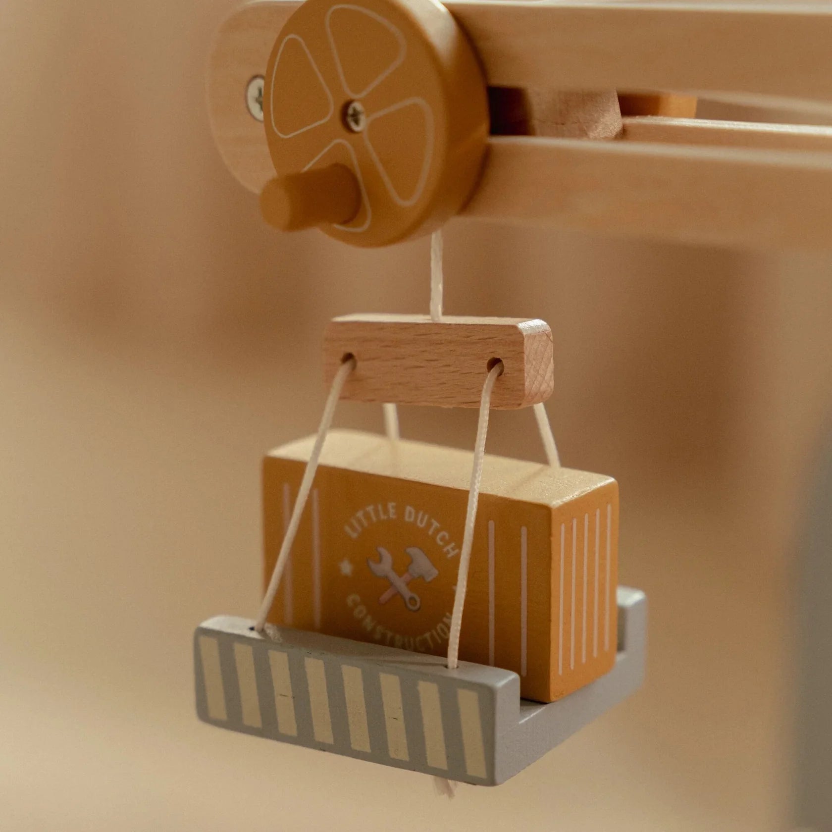 Little Dutch Wooden Crane and Train Track Set