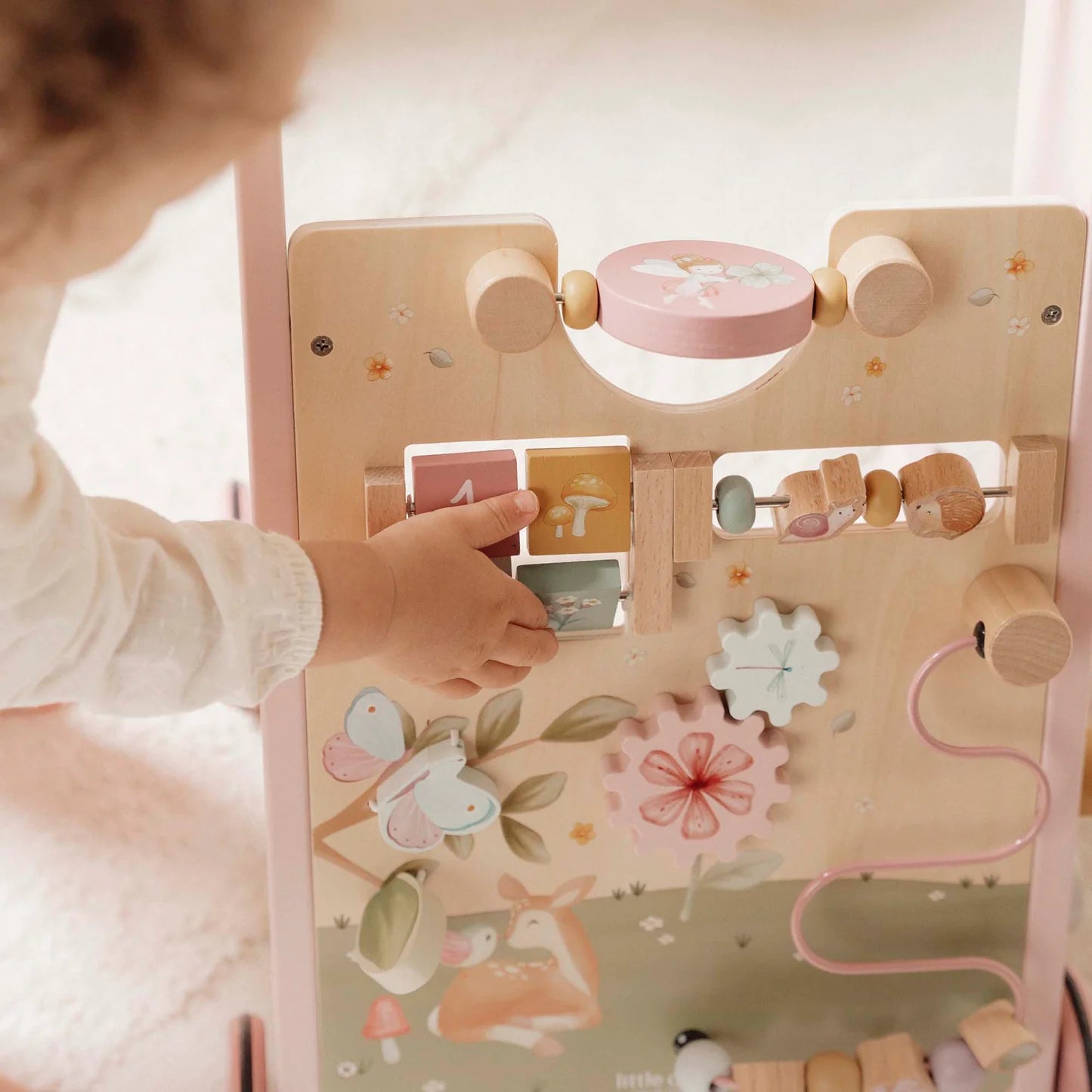 Little Dutch Wooden Activity Walker - Pink
