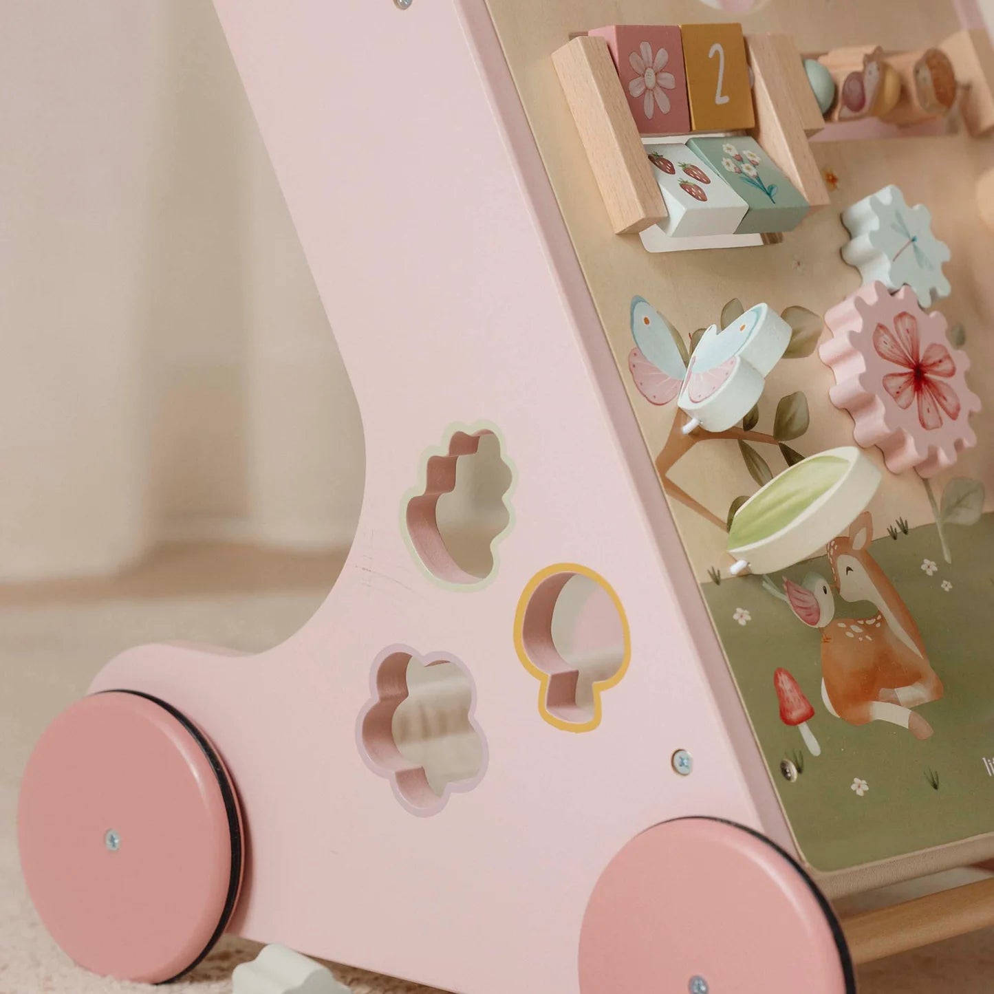 Little Dutch Wooden Activity Walker - Pink