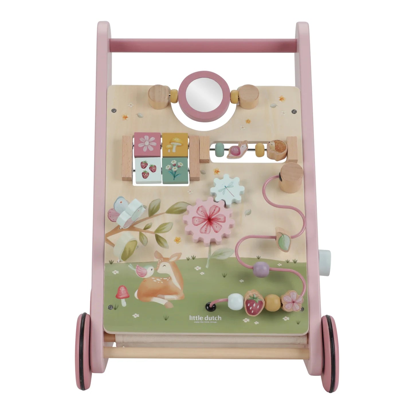 Little Dutch Wooden Activity Walker - Pink