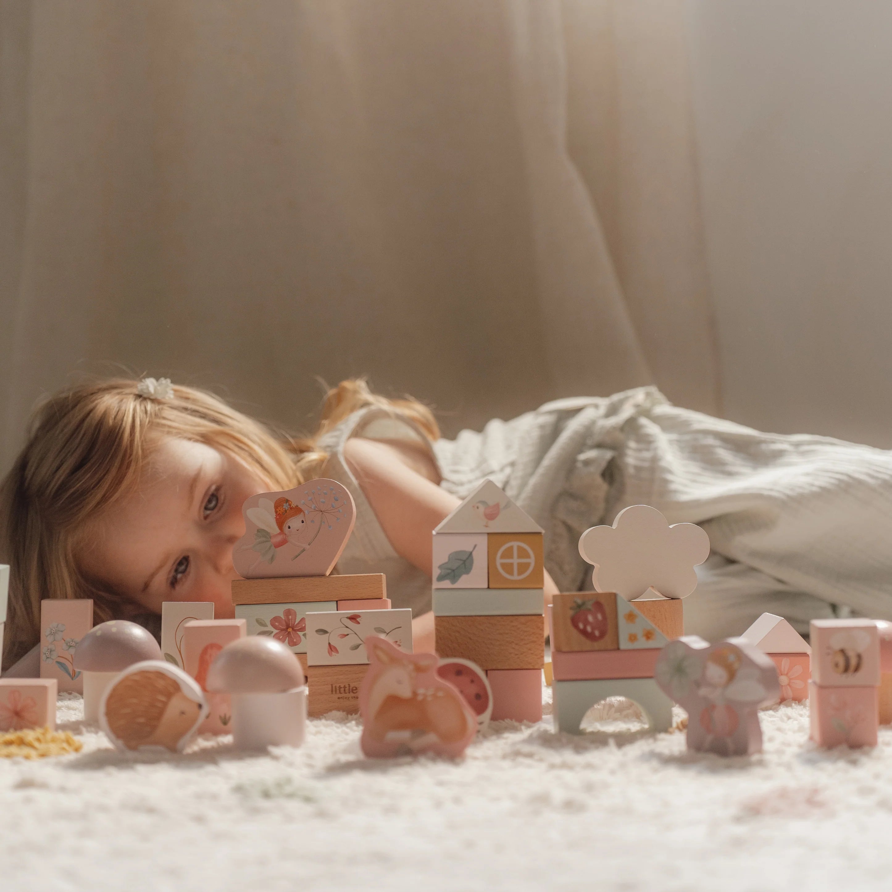 Little Dutch Wooden Building Block Set - Fairy Garden