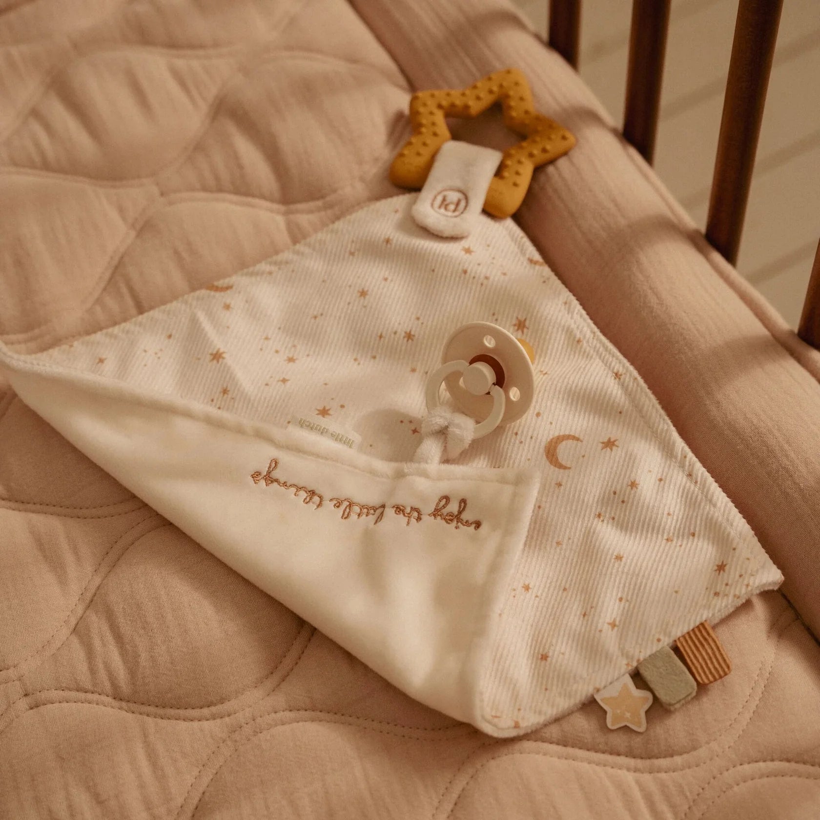 Little Dutch Cuddle Cloth - Baby Goose With Teething Ring