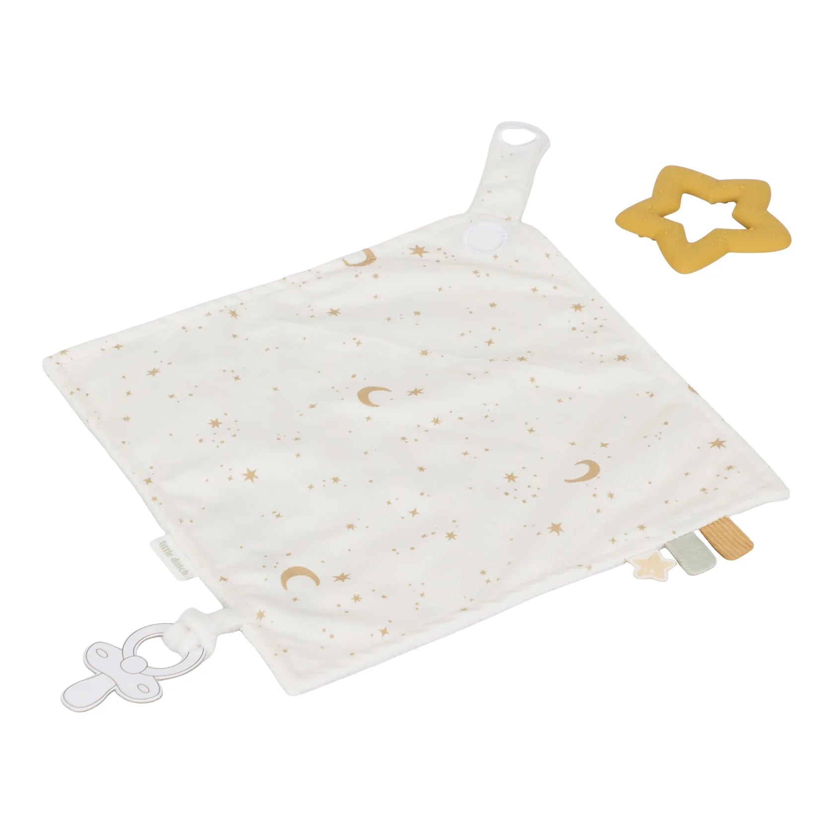 Little Dutch Cuddle Cloth - Baby Goose With Teething Ring