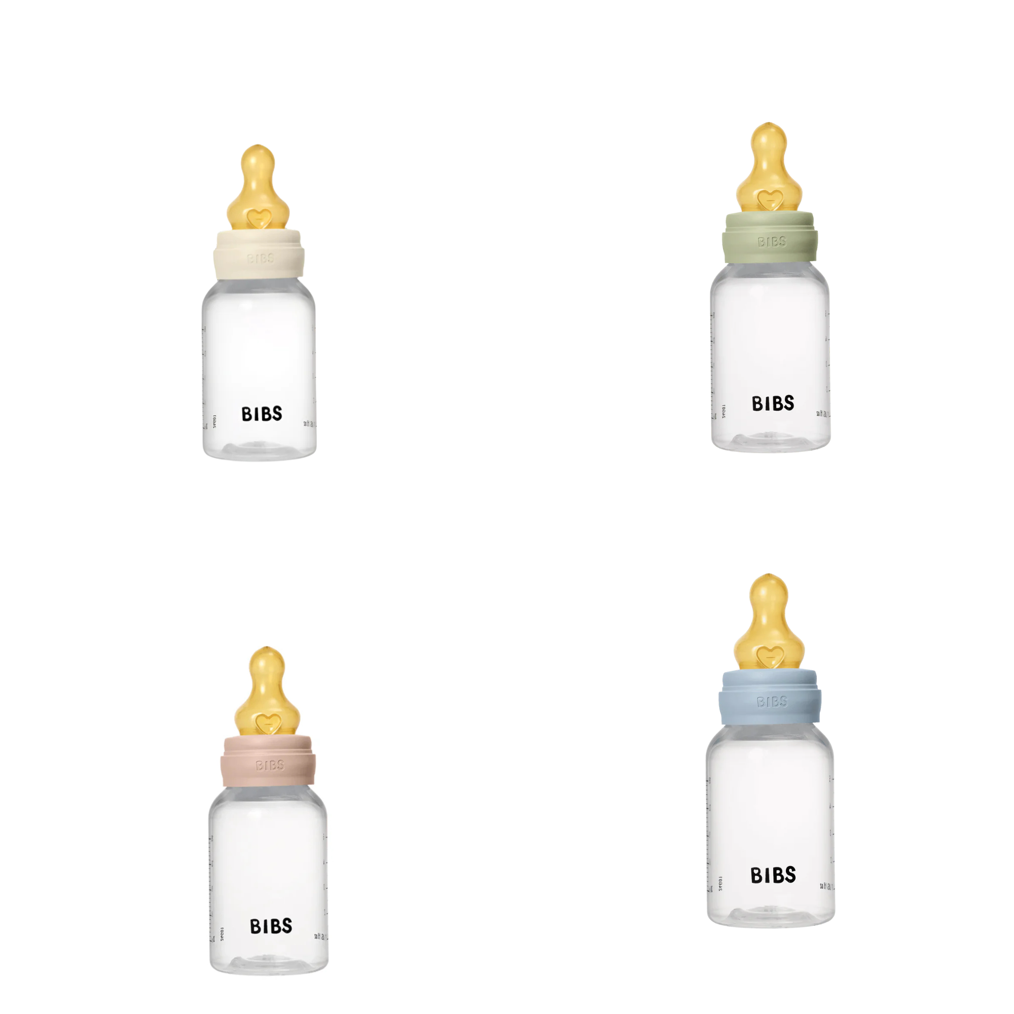 Bibs Baby Bottle Complete Set 150ml Latex - Tiny Tots Baby Store
