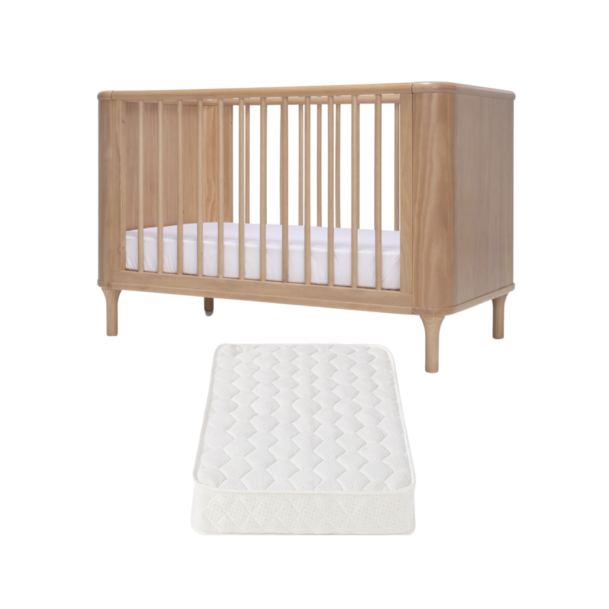 Tasman Eco Willow Cot and Mattress(EOFY Sale SAVE $299) ETA JULY 2025 - Tiny Tots Baby Store
