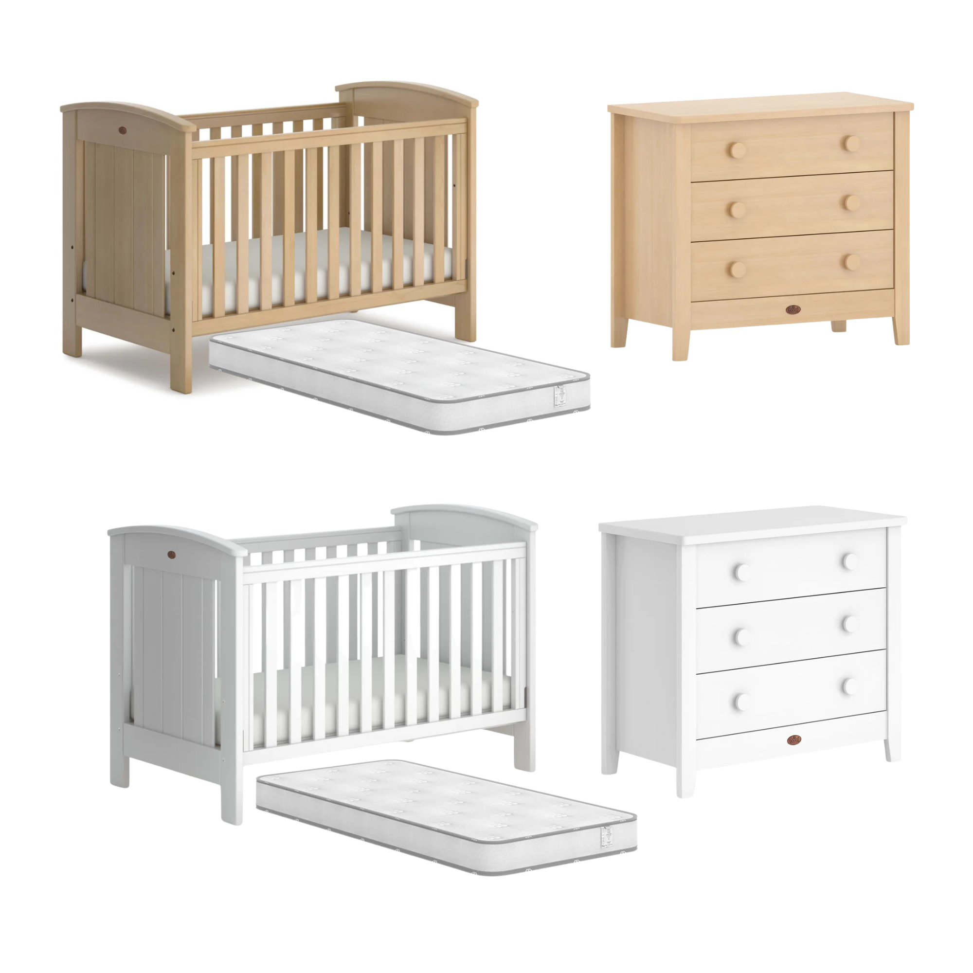 Boori Casa Baby Cot 3 PC Complete Nursery Package - Tiny Tots Baby Store